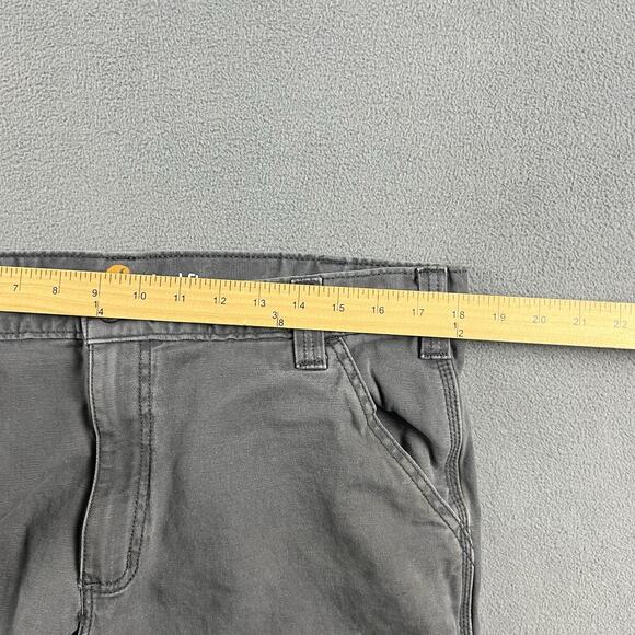 Carhartt Pants Mens 36X30 Gray Carpenter Double Knee Distressed Workwear - Picture 12 of 16